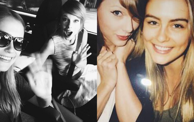 Taylor Swift and Steph Claire Smith Posing Together