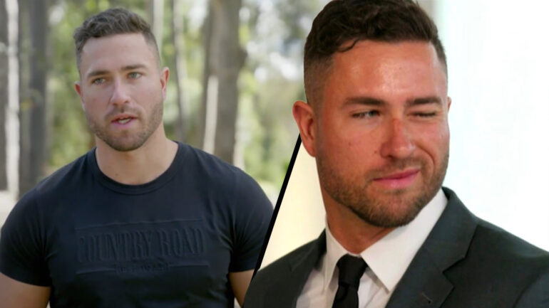 married at first sight groom harrison winking