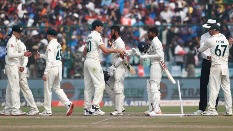 Australia India Second Test Delhi