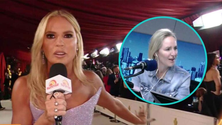 Sonia Kruger on the champagne carpet at Oscars 2023