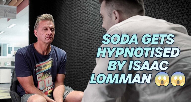 soda gets hypnotised by isaac lomman