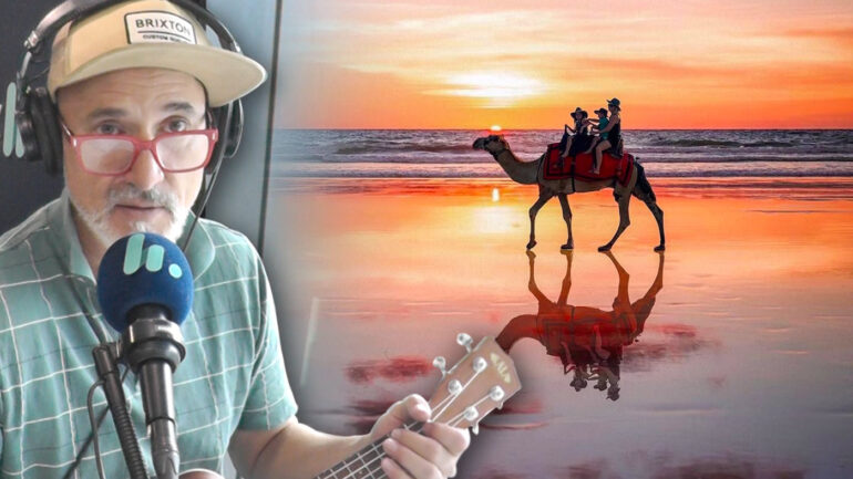 Matt Dyktynski wrote a song to celebrate Cable Beach.