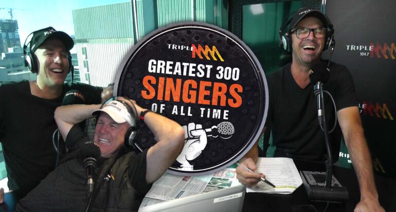 Bernie blewey and jars on the singers that didn't make triple m's greatest singers of all time