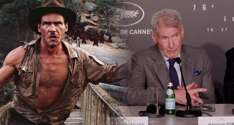 Harrison Ford on steamy questions at Cannes
