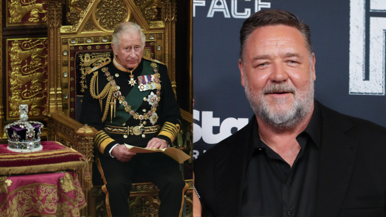 russell crowe kings corornation royal family banned king charles