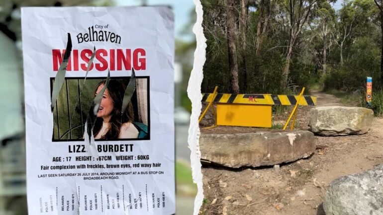Missing poster on pole in the northern beaches