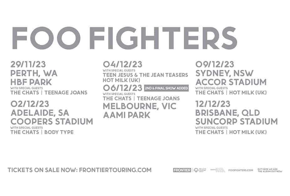 Foo Fighters Australian Tour Everything You Need To Know