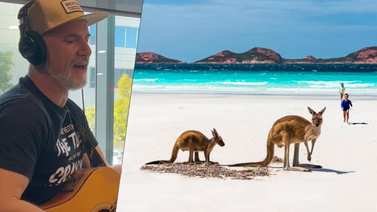 Matt Dyktynski has written an original love song for Western Australia