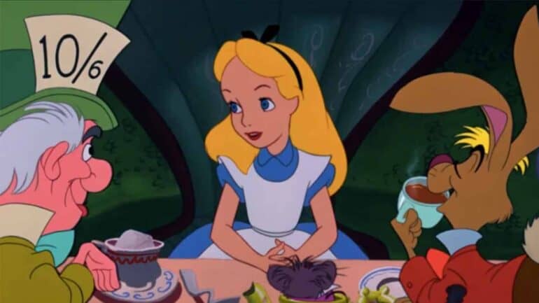 Scene from Alice in Wonderland movie