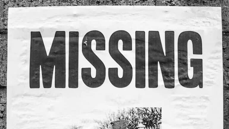 Missing Persons Sign