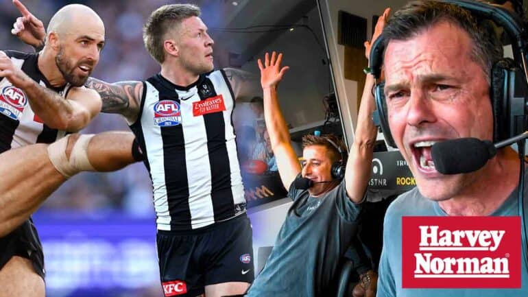 Our call of Jordan de Goey and Steele Sidebottom's goals that won Collingwood the flag