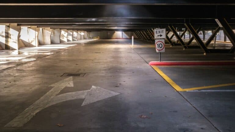 Underground carpark.