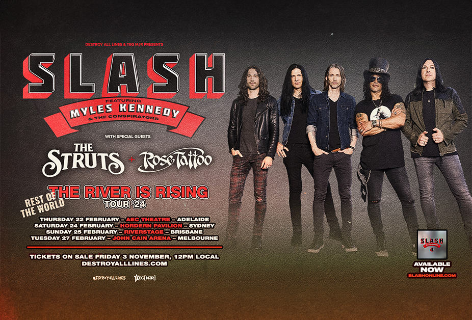 SLASH FEATURING MYLES KENNEDY & THE CONSPIRATORS Announce 2024 World Tour 