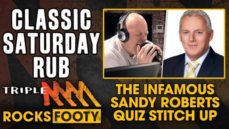 Classic Saturday Rub: The Infamous Sandy Roberts Quiz Stitch Up