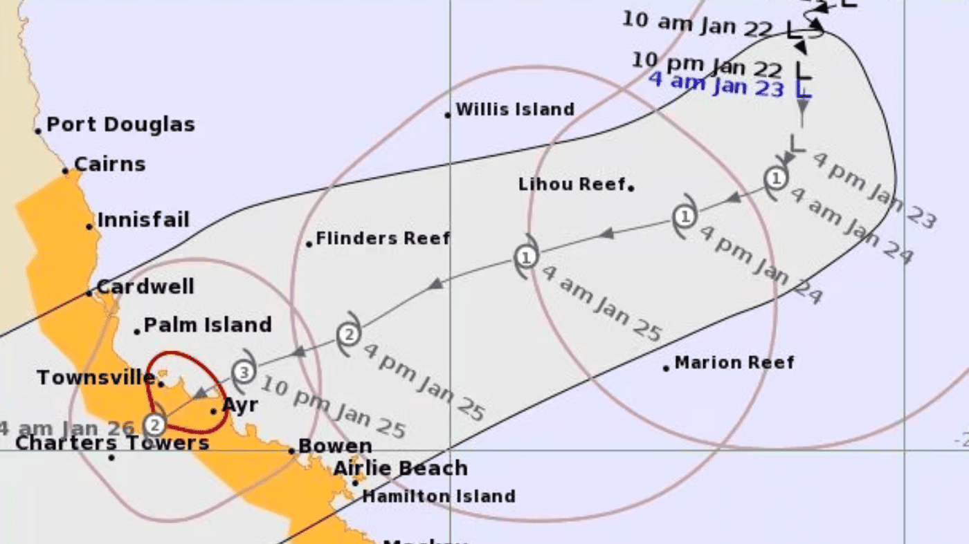 Bom Expected To Declare Cyclone Kirrily Residents Told To Prepare