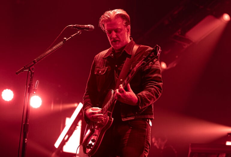 Queens of the Stone Age's Josh Homme performing at Sydney's Hordern Pavillion. [Image: Chris Neave]