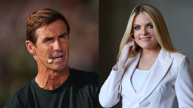 Erin Molan and Andrew Johns