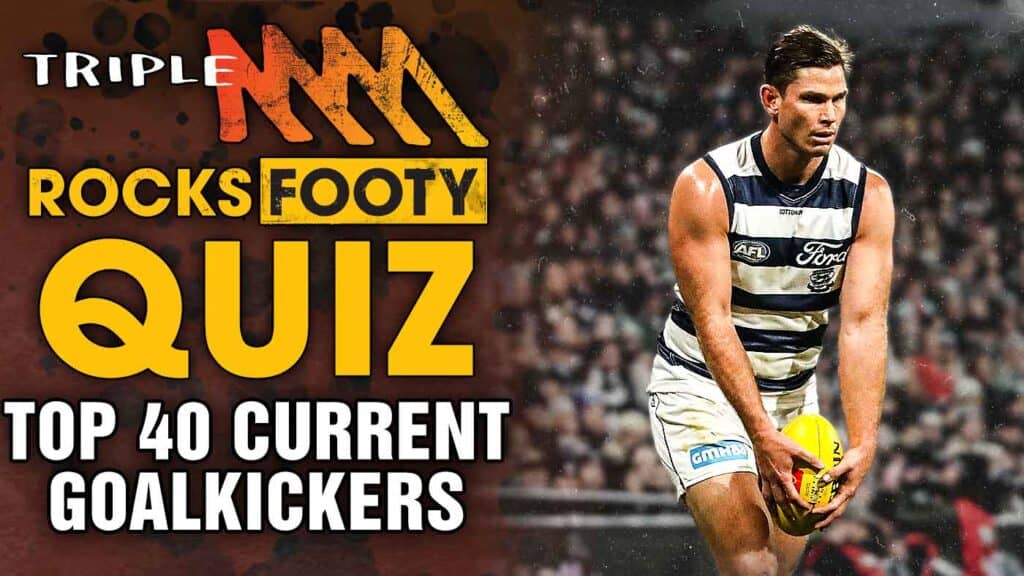 Footy Quiz Name The Top 40 Goal Kickers Currently Playing