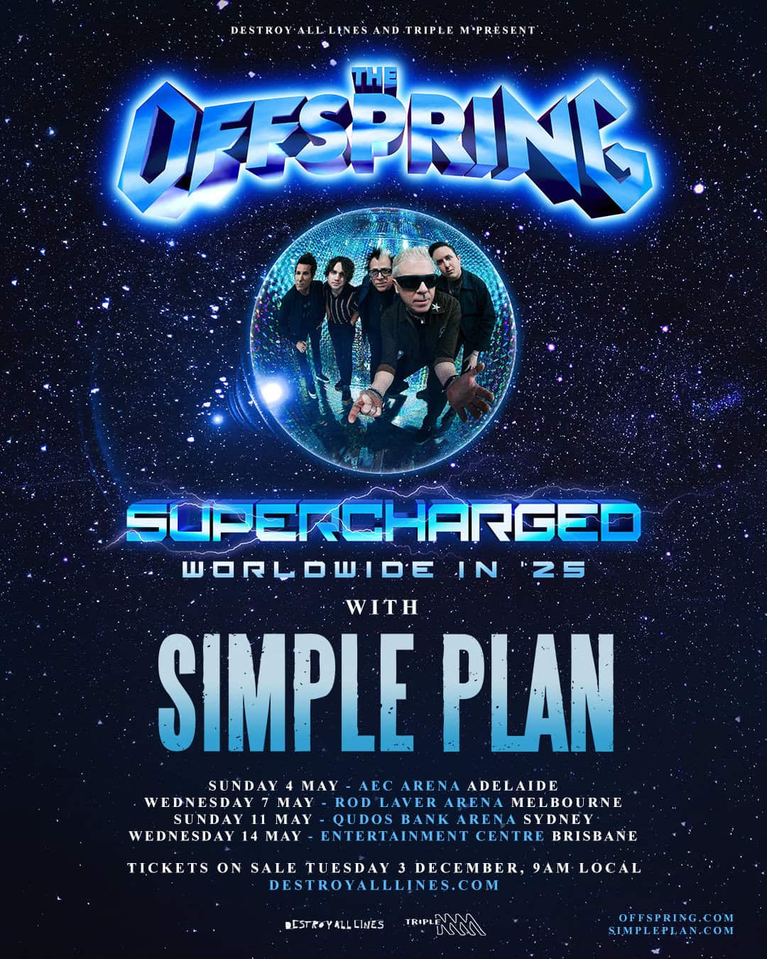 The Offspring Announce 2025 Australian Tour with Simple Plan