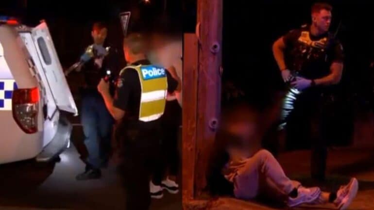 five teenagers arrested after an alleged crime spree in Melbourne