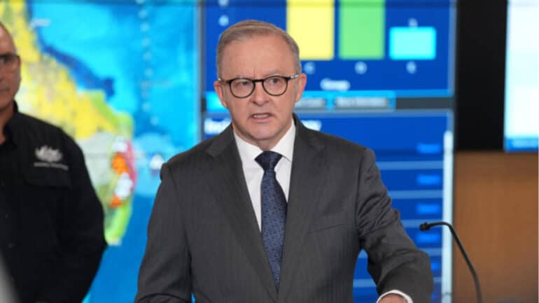Prime Minister Anthony Albanese says his focus is on the safety of Queenslanders and people in northern NSW.