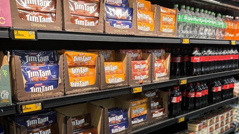 Tim Tams are produced by Arnott's Biscuits, which was acquired by the US private equity firm Kohlberg Kravis Roberts (KKR).