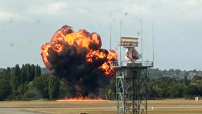 A small plane crashed shortly after taking off from London Southend Airport on Sunday afternoon, forcing the airport to shut down and cancel all flights until further notice.